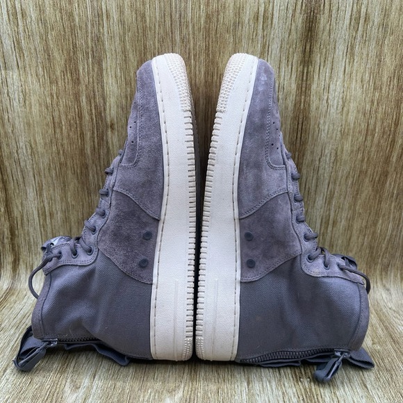 Nike SF Air Force 1 Mid Men's Size 13 Gunsmoke‎ Suede Sneakers Shoes 917753-007 - Picture 7 of 10